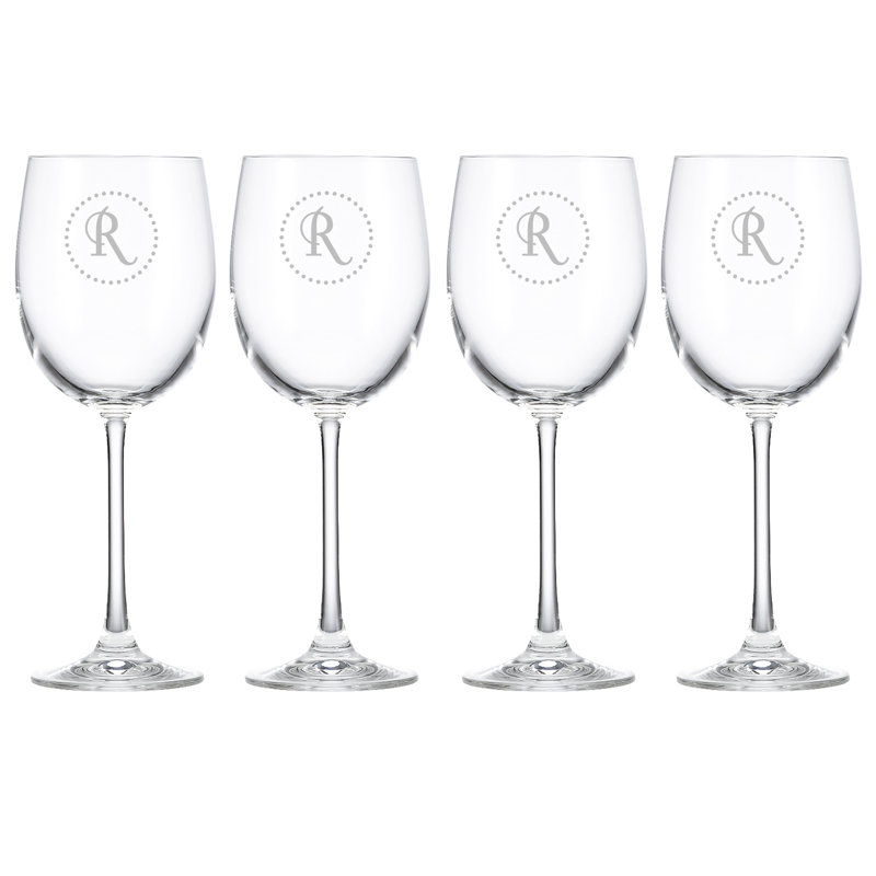 Lenox Tuscany Dot Monogram 12 Oz Crystal Red Wine Glass Wayfair