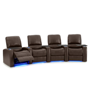 Home Theater Recliner (Row Of 4) by Latitude Run Today Sale Only