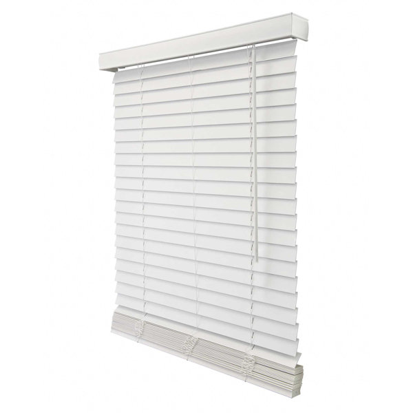 MADE TO MEASURE Faux Wood WHITE Venetian Window Blind Waterproof Damp Proof 