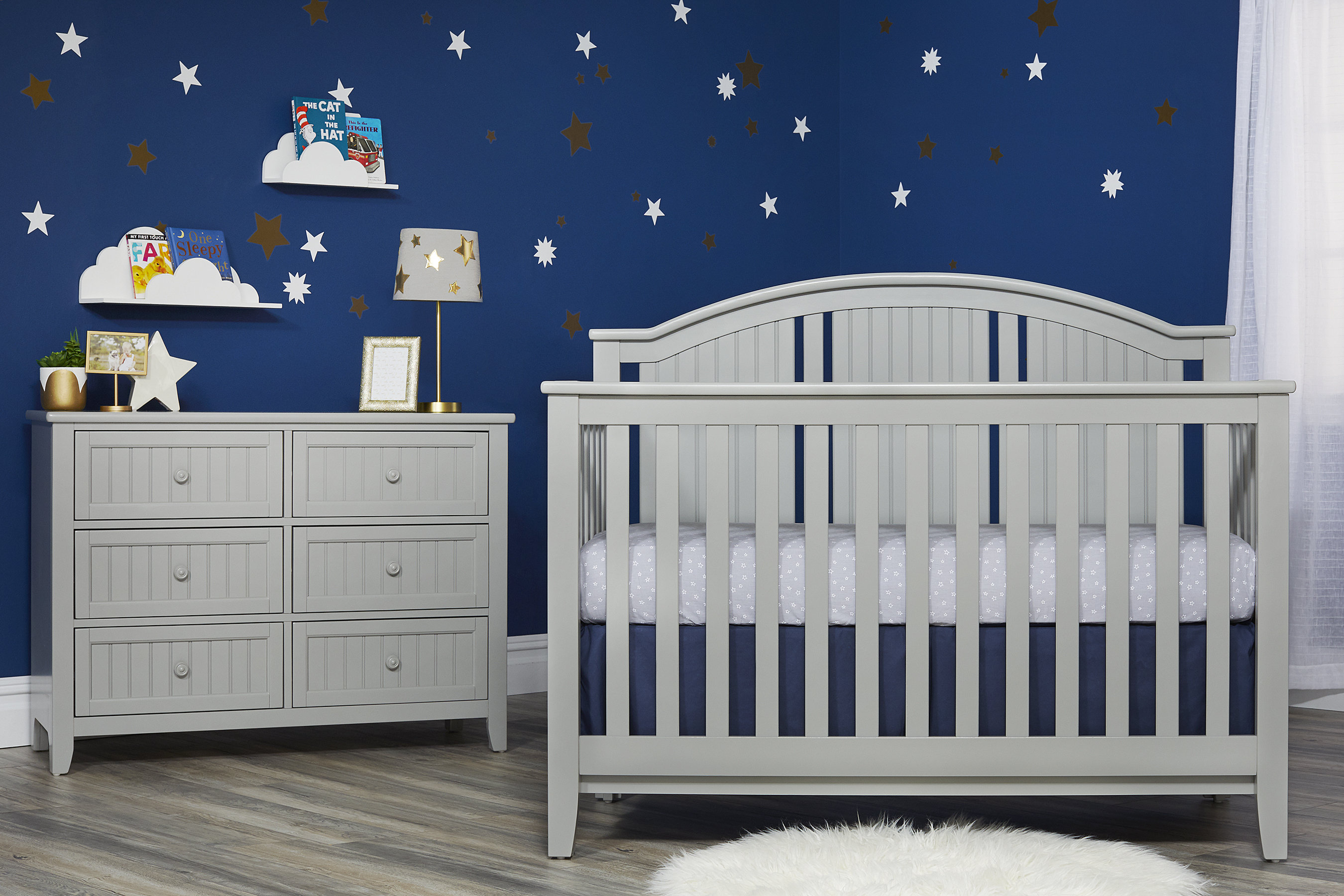 blue nursery furniture set