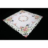 Heritage Lace Poinsettia 34x34 Red Table Topper 34 x 34 34 x 34 PO-3434R