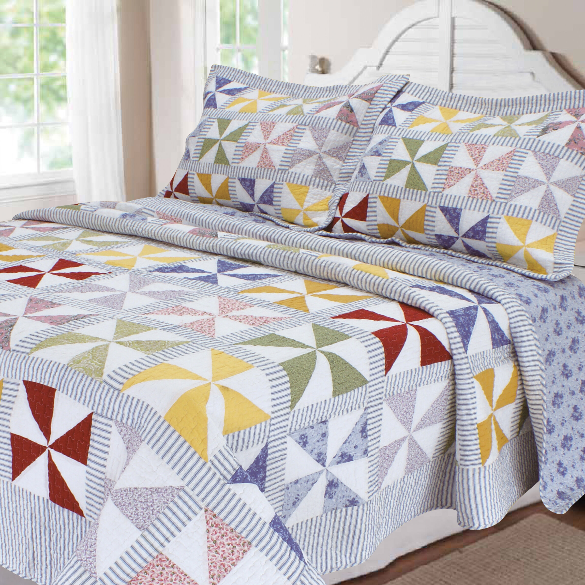 August Grove Goussainville Patchwork Quilt Collection Reviews