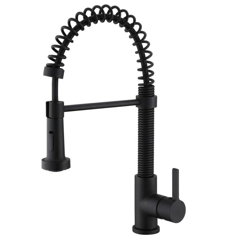 Lmbath Mission Commercial Pull Down Single Handle Kitchen Faucet
