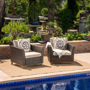 View Midland Patio Chair with Cushions Set of