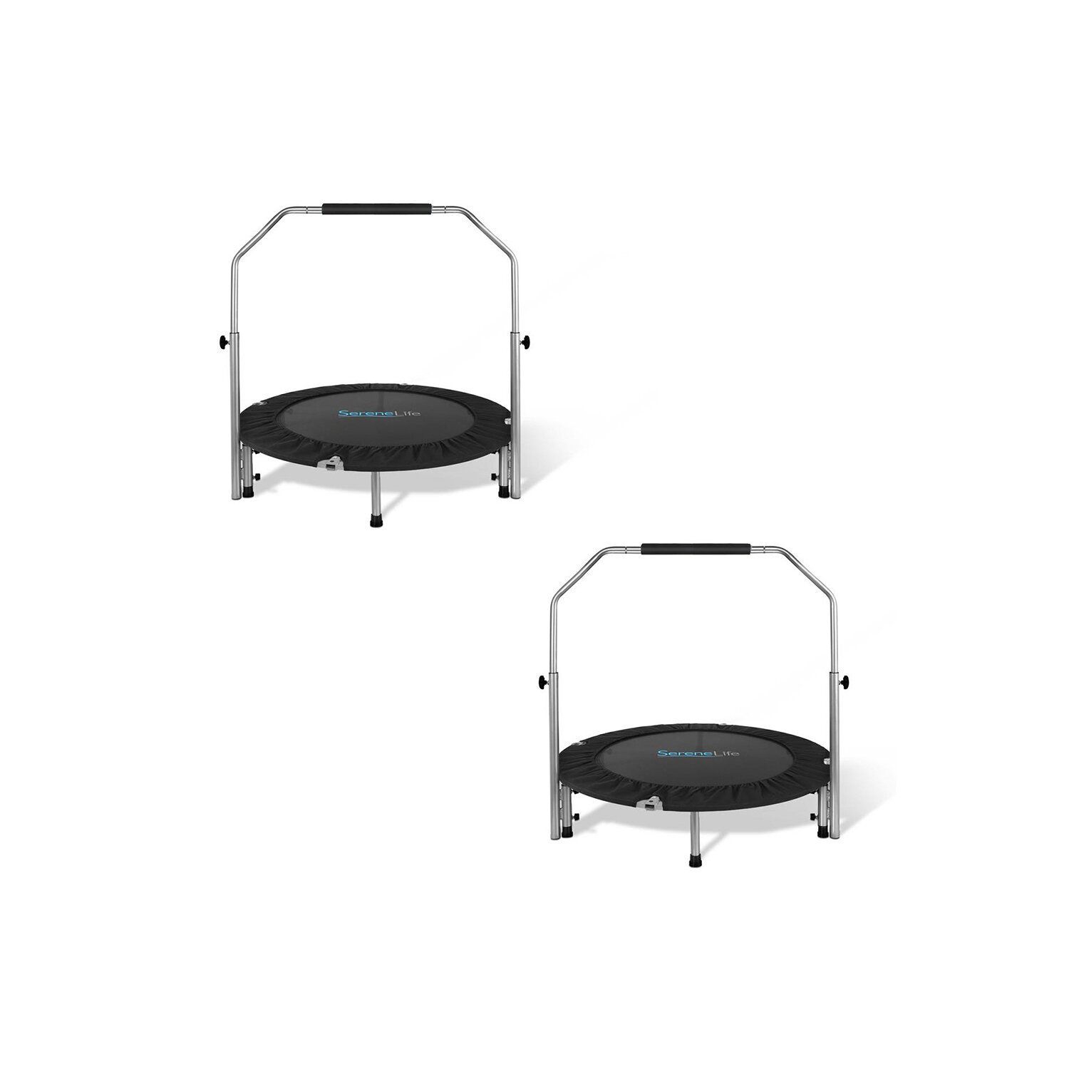 Serene-Life Trampoline with Handle Bar Childrens Bouncing Indoor Toy 
