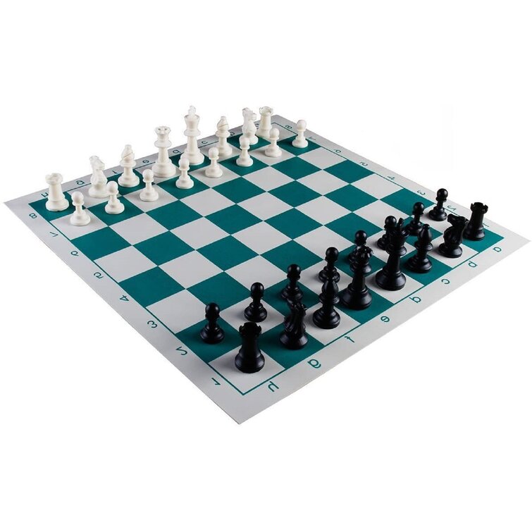 WE Games Roll-up Travel Chess Set in Carry Tube with Shoulder Strap A Great Beginner Chess Set