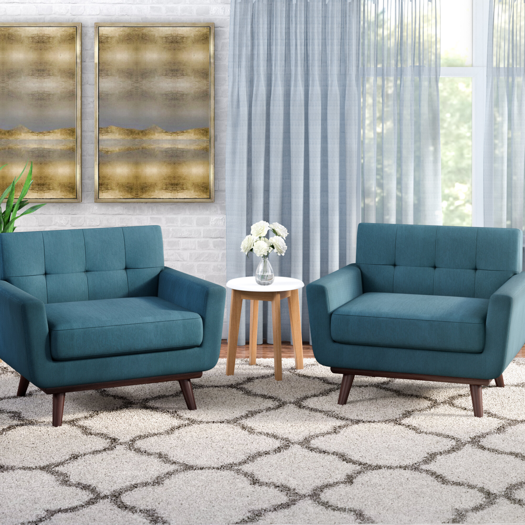 living room arm chair set