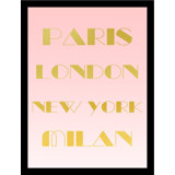 London Paris New York Wall Art Wayfair