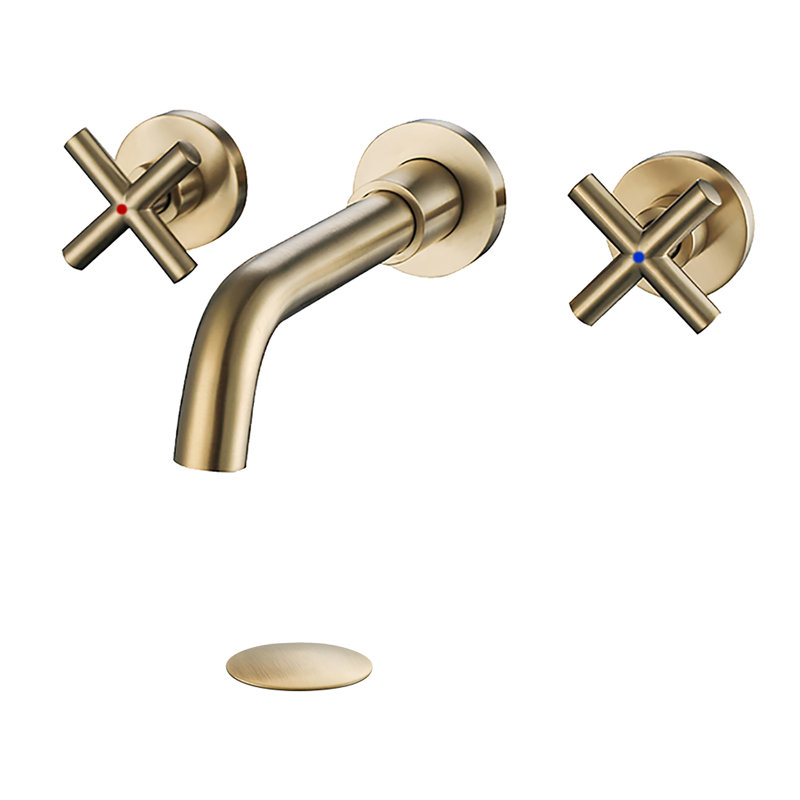 Boswell Wall Mounted Bathroom Faucet With Drain Assembly Reviews Joss Main