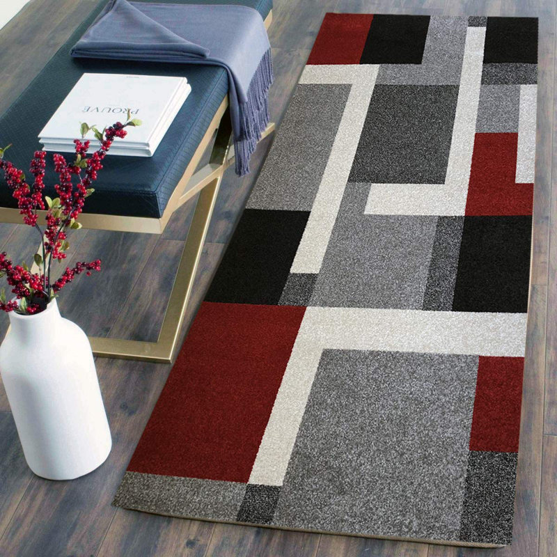 Ebern Designs Southwick Geometric Multicolor Area Rug Wayfair