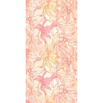 Bay Isle Home Han Flat Palms 48 L X 24 W Paintable Peel And Stick Wallpaper Panel Wayfair Ca