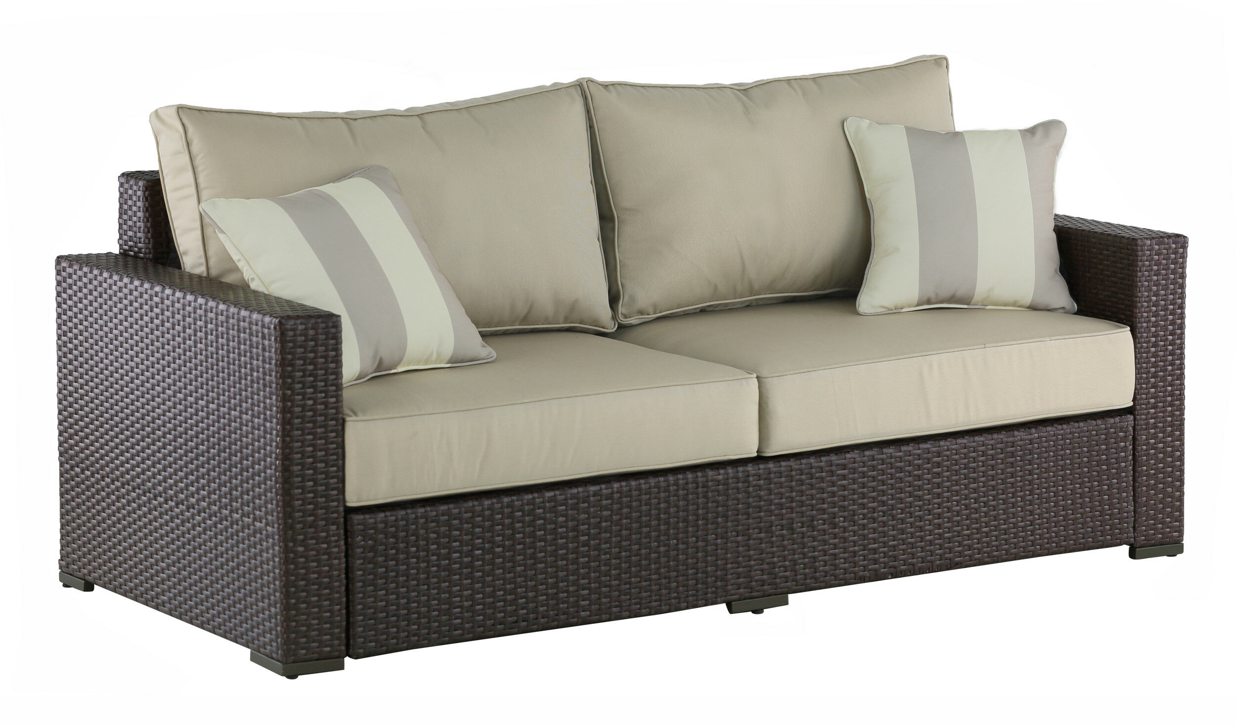 Serta At Home Laguna Outdoor Sofa With Cushions Reviews Wayfair