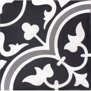 Tile Top Kitchen Table Set Wayfair Mealu Roseton Cement Field Tile In Black White Set Of 4