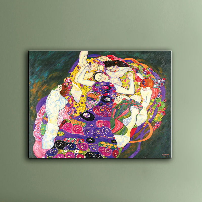 Artwall Virgins By Gustav Klimt Framed Painting Print On Wrapped Canvas Reviews Wayfair