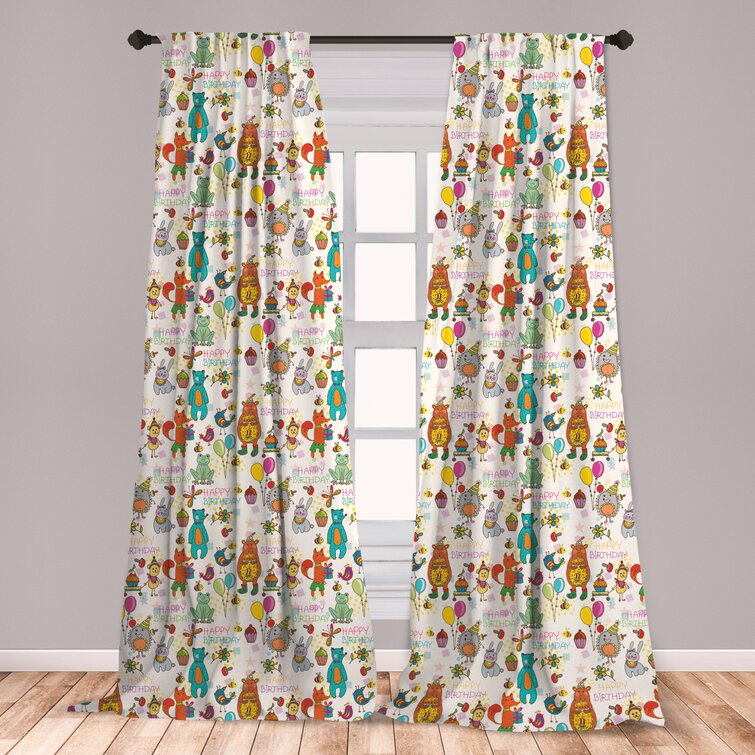 Floral Woodland Bear Curtains for Nursery or Children/'s Bedroom Custom and Hand Made Just for You Explore Now!