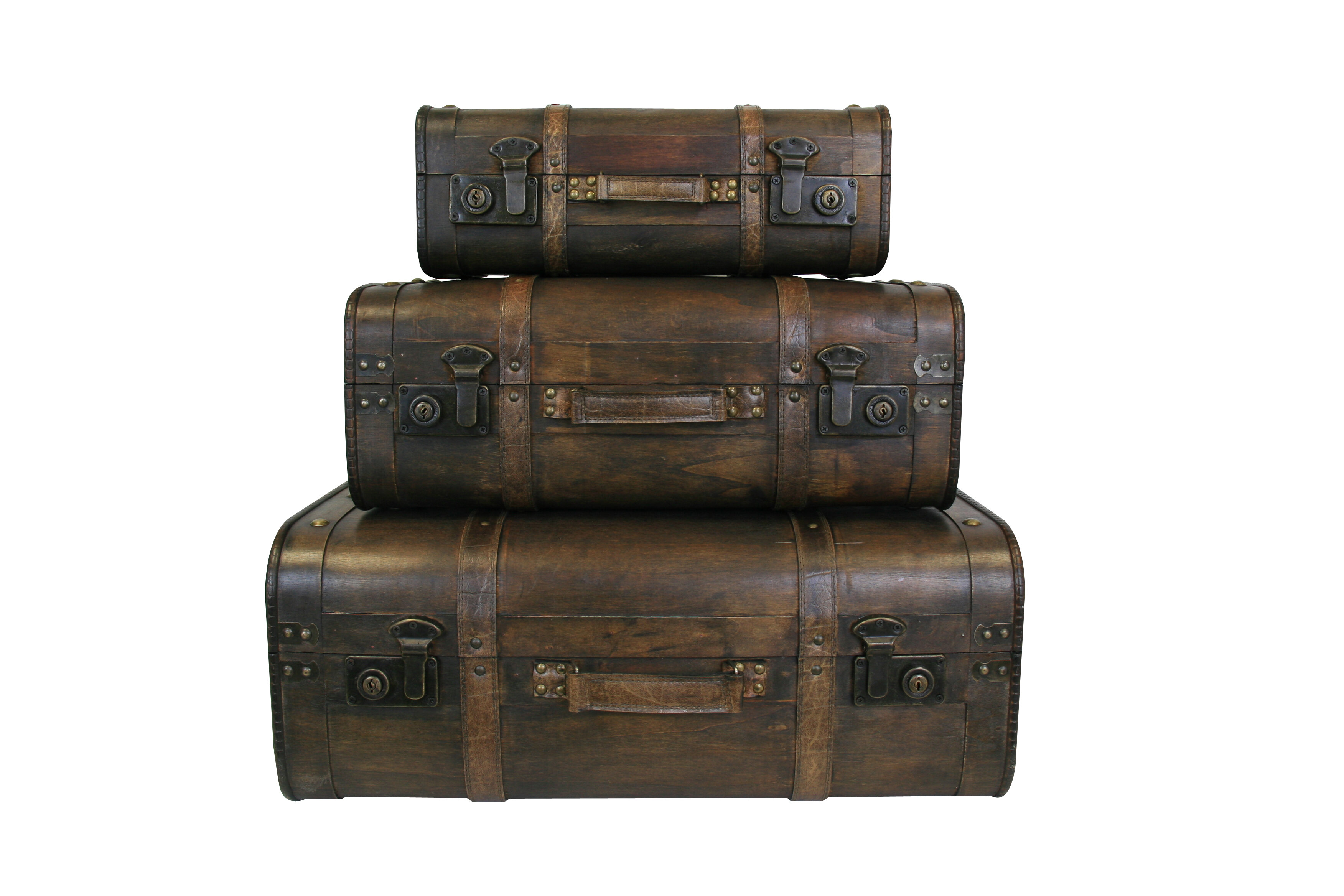 wooden suitcase