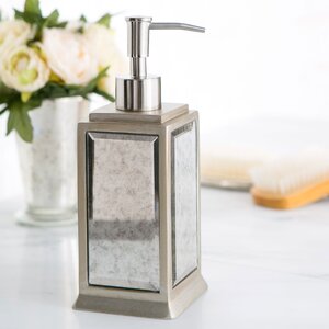 Distressed Glass Lotion Dispenser