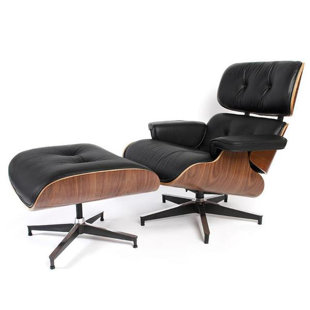 Go to store & view more images Corrigan Studio Chatham Square Swivel Lounge Chair and Ottoman