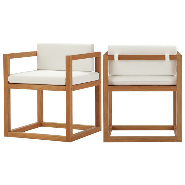 Modern Contemporary Broyhill Outdoor Dining 6 Chair Teak Allmodern