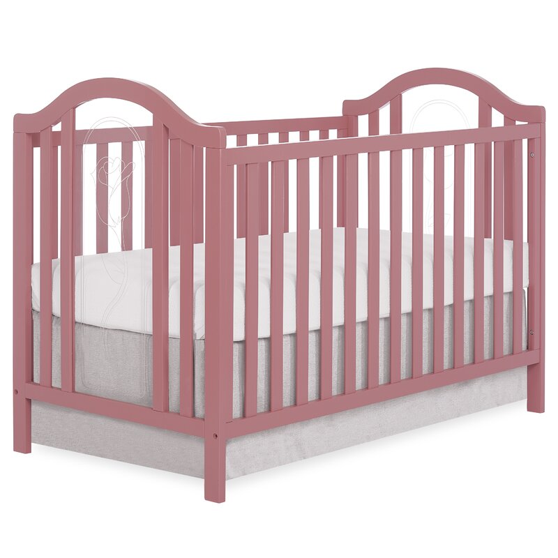 pink convertible crib