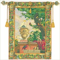 Corona Decor Fleurs Jardin European Floral Tapestry Wall Hanging CORONA DECOR COMPANY 2720