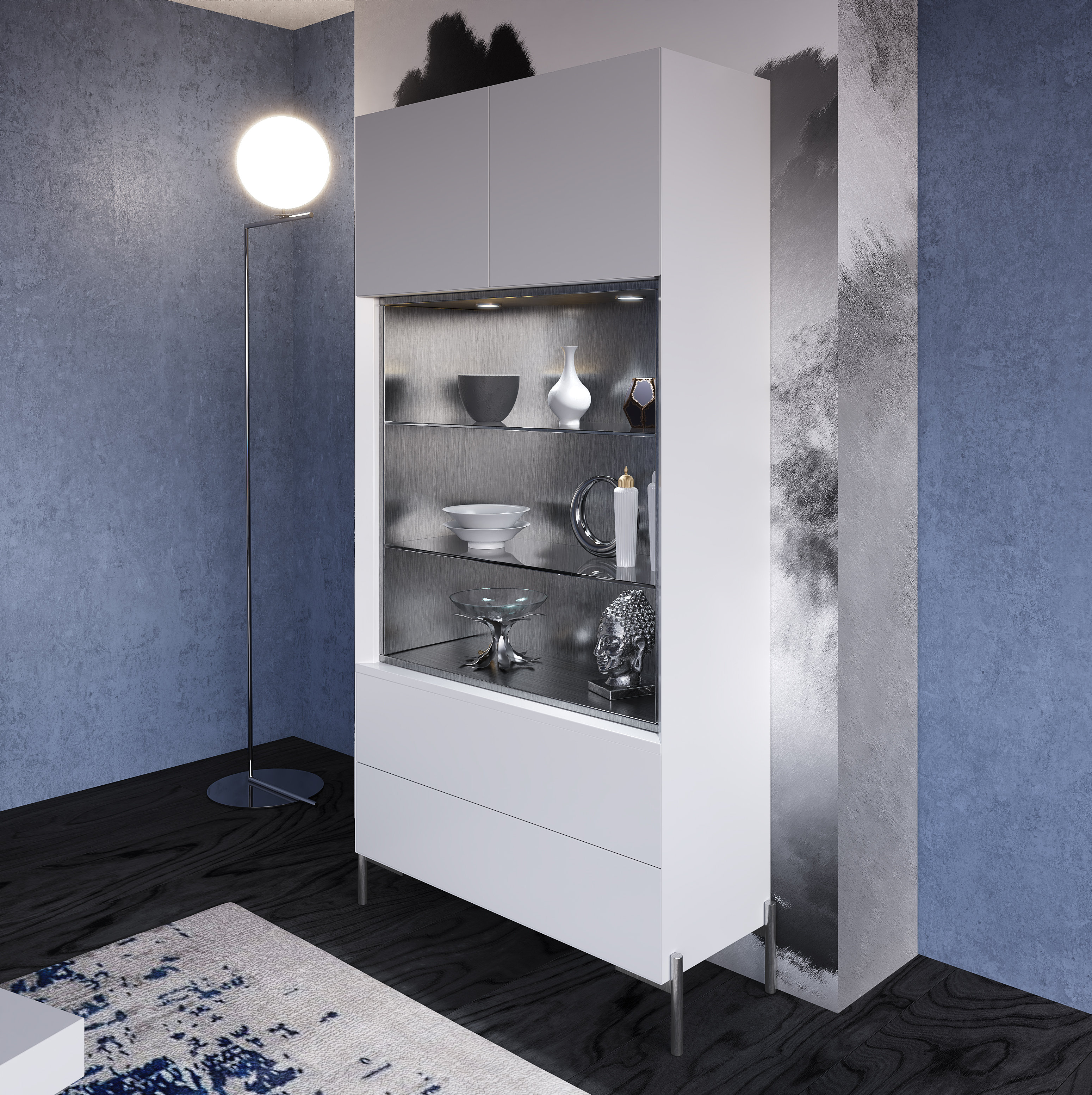 Hispania Home 47.2'' Wide China with Lighting Wayfair