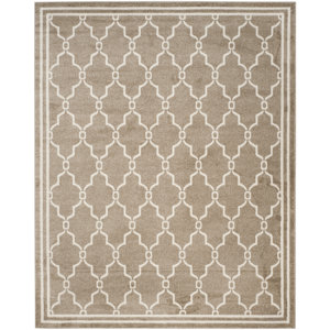 Maritza Geometric Wheat/Beige Indoor/Outdoor Area Rug