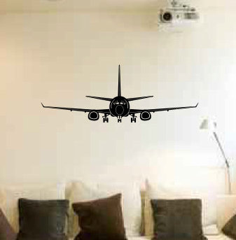 Zoomie Kids Leonor Boeing 737 Airplane Silhouette Personalized