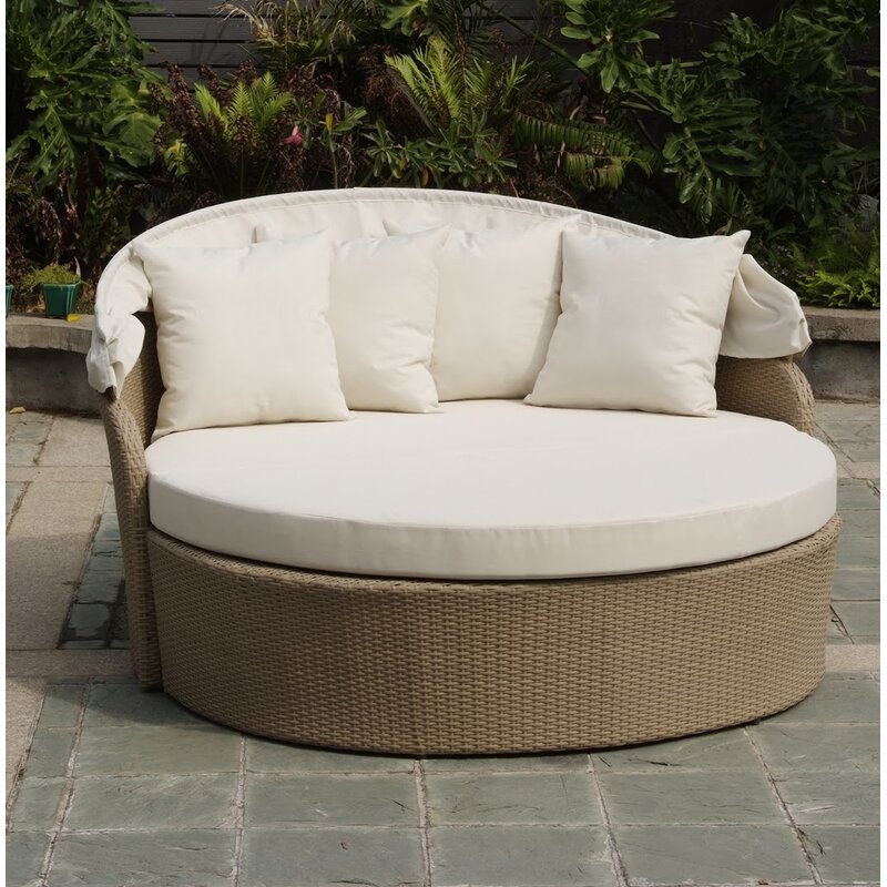 Brayden Studio® Dunnam Outdoor Patio Daybed with Cushion ...