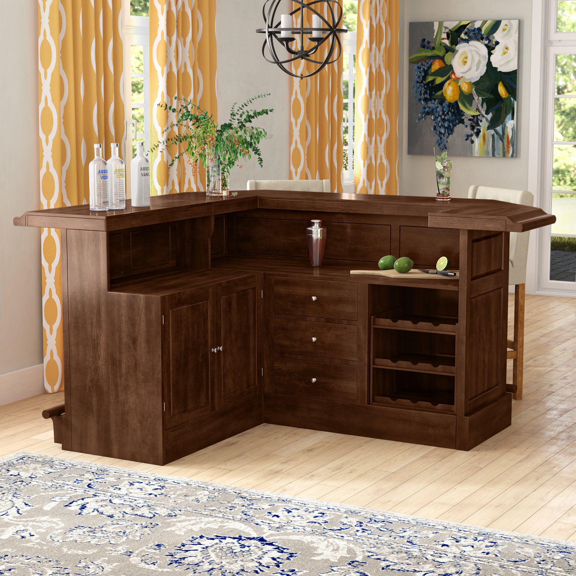 Darby Home Co Pindall Home Bar & Reviews | Wayfair