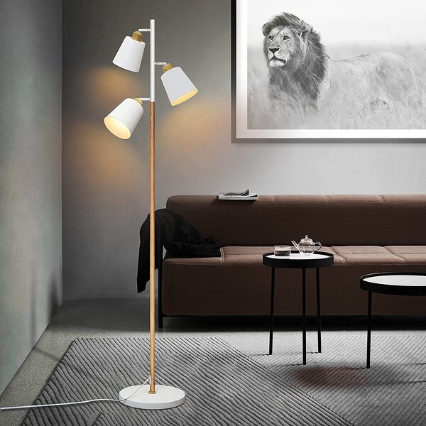 LED DESIGN Stehlampe Bogen Standleuchte Wohnzimmer Decken-Fluter 180cm Büro Flur
