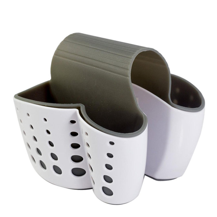 Jwu9 New Sponge Holder Sink Caddy Soap Holder For Kitchen Plastic Storage Baskets Wayfair