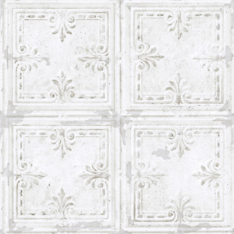 Charlton Home Rossini Tin Tile Peel And Stick Wallpaper Roll