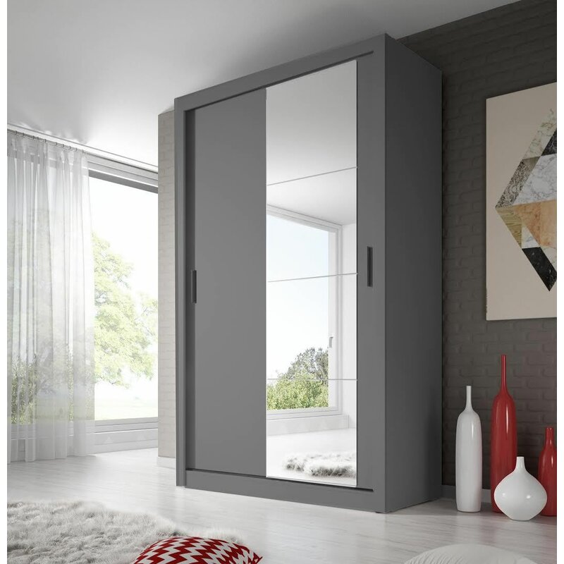 Mercury Row Modern 2 Door Sliding Wardrobe Reviews Wayfair Co Uk