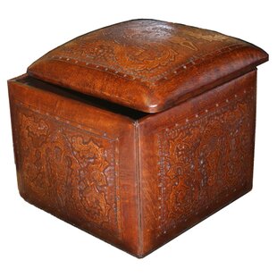 Navarette Leather Cube Ottoman By Astoria Grand