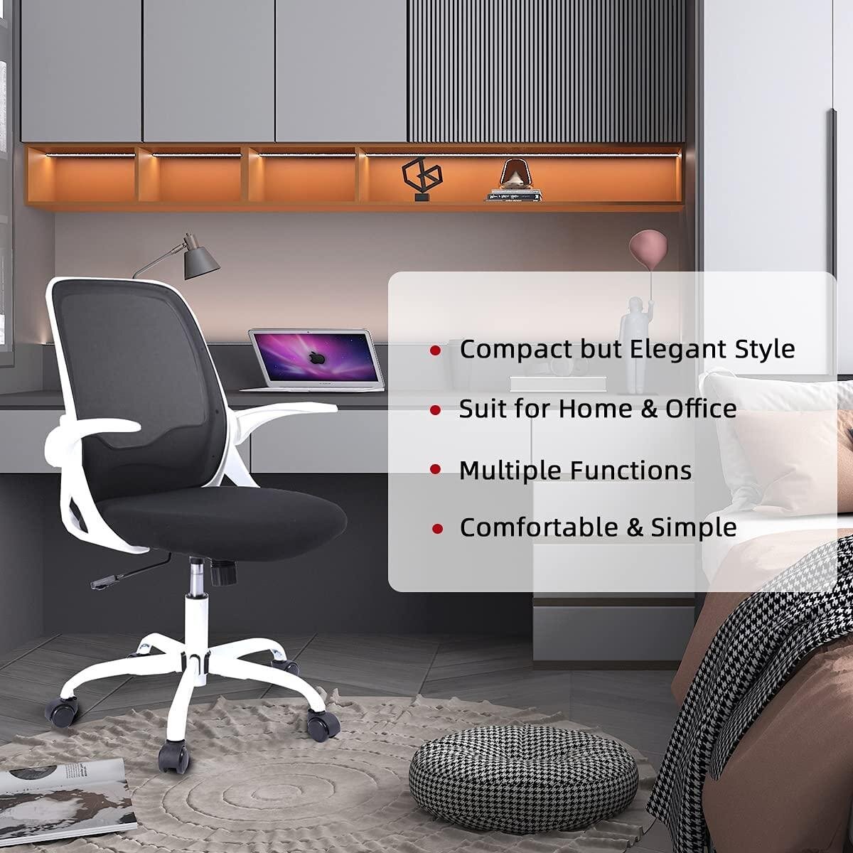 Ergonomic Mesh Desk Chair Adjustable Swivel Design for Home Office Computer 