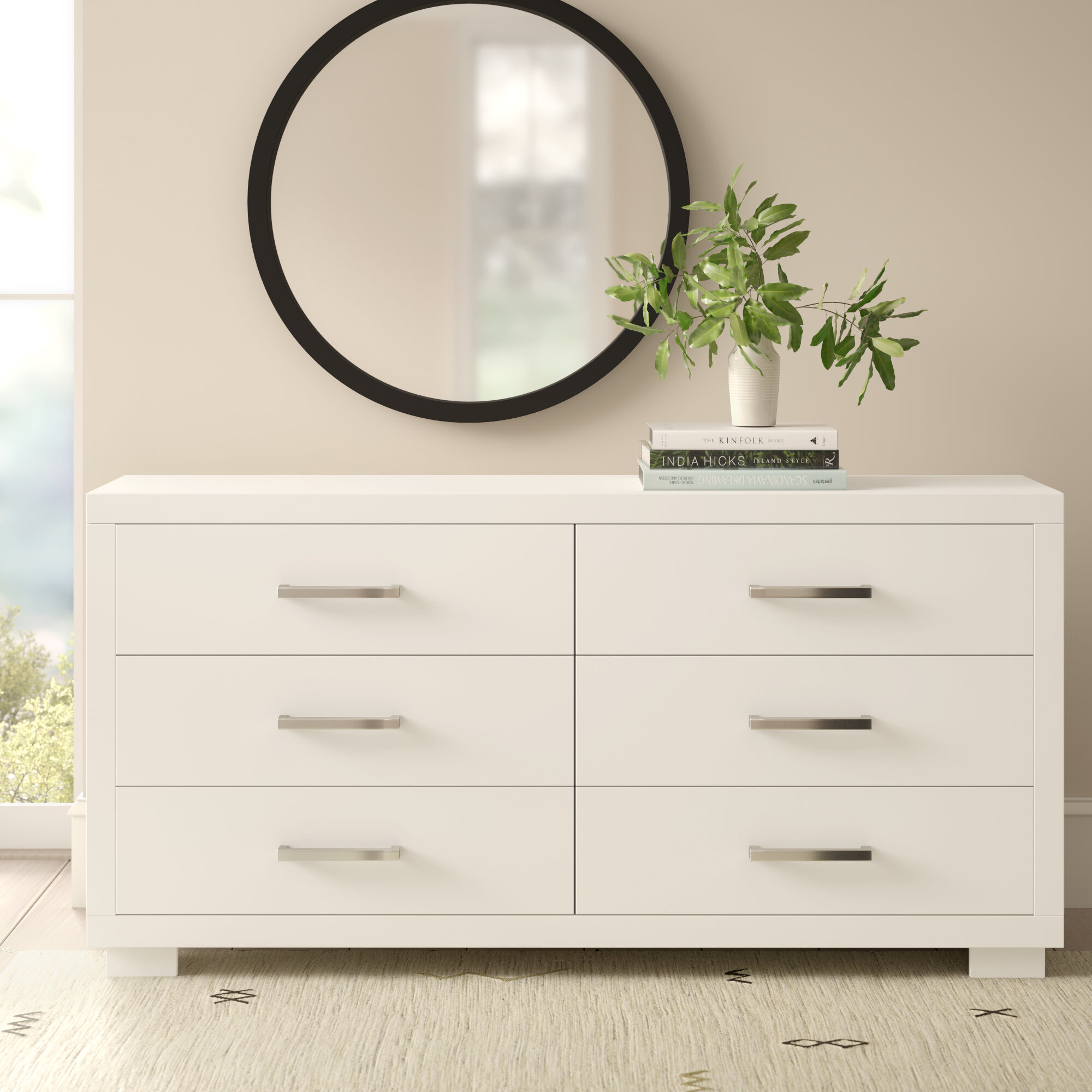 6 Drawer Double Dresser Reviews Allmodern