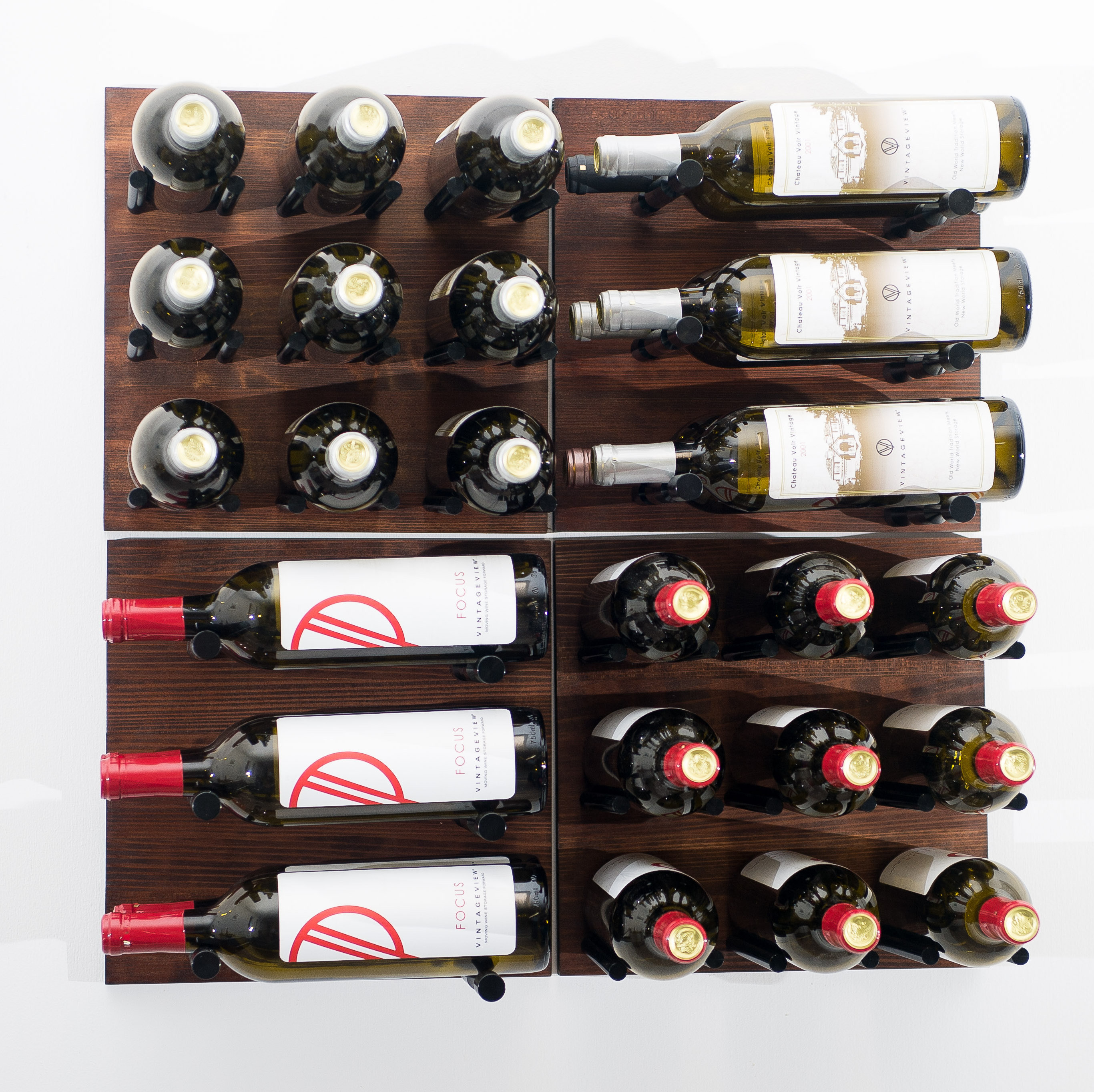 Vintageview Grain And Rod 30 Bottle Wall Mounted Wine Rack Wayfair