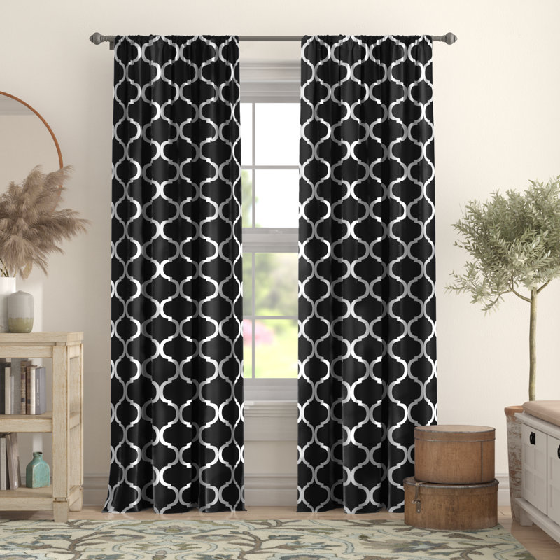 Red Barrel Studio Norvin Geometric Room Darkening Thermal Rod Pocket Curtain Panels Reviews Wayfair