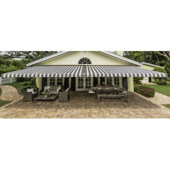 Sunsetter Motorprosc Sunbrella Retractable Soffit Patio Awning Wayfair