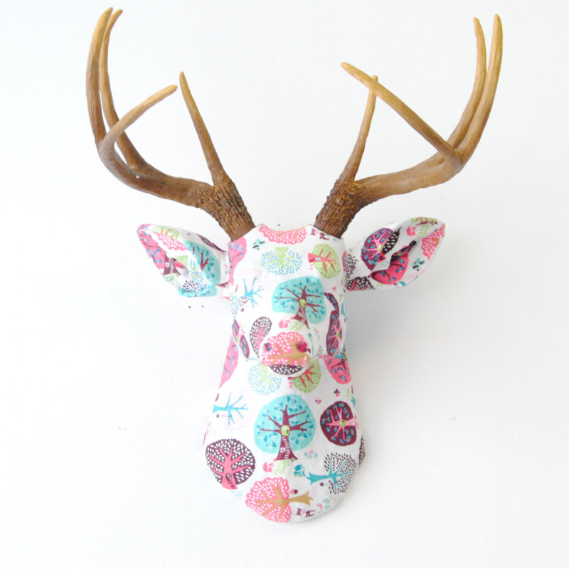 Harriet Bee Faux Taxidermy Authentic Fabric Deer Head Wall Decor