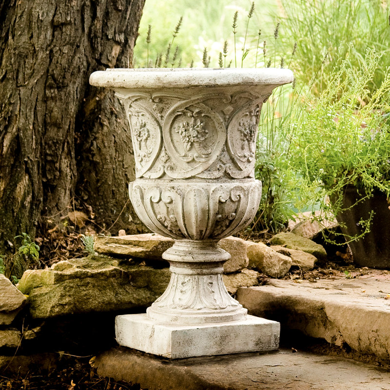 Orlandistatuary Cast Stone Urn Planter Reviews Wayfair Orlandistatuary Cast Stone Urn Planter