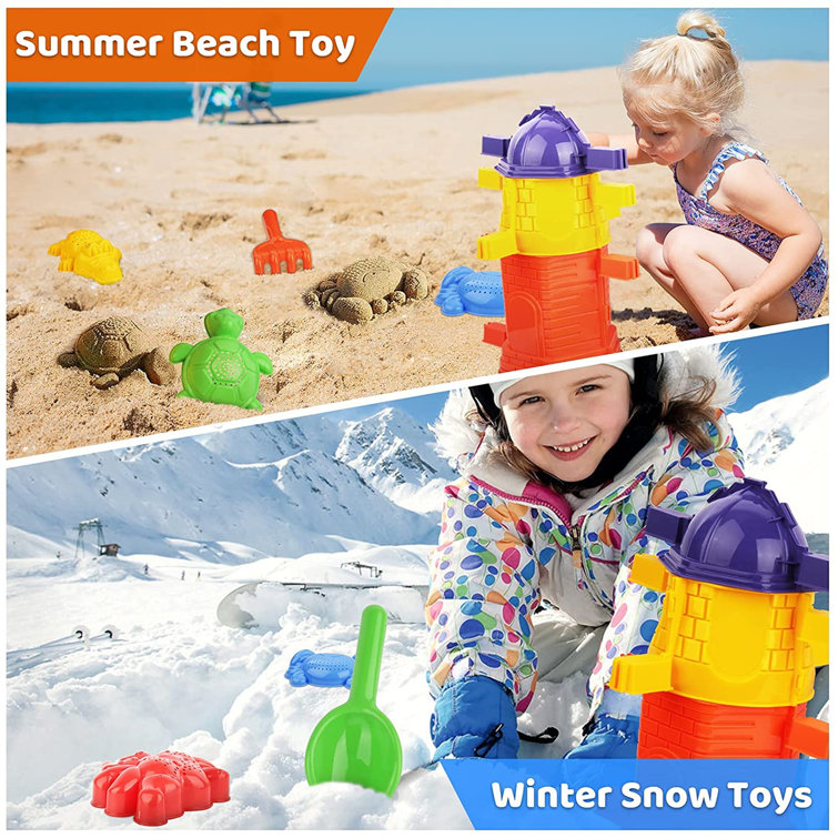 6pcs Kids Sand Animal Molds Summer Beach Sand Molding Castle Sandbox Toys / 