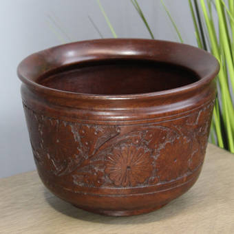 Rosecliff Heights Rosscott Small Teak Decorative Bowl Wayfair