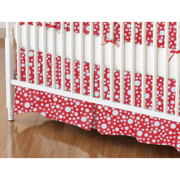 polka dot crib skirt