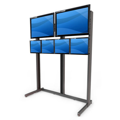 MultiMonitor Floor Stand Mount for LCDPlasmaLED Best Mounting