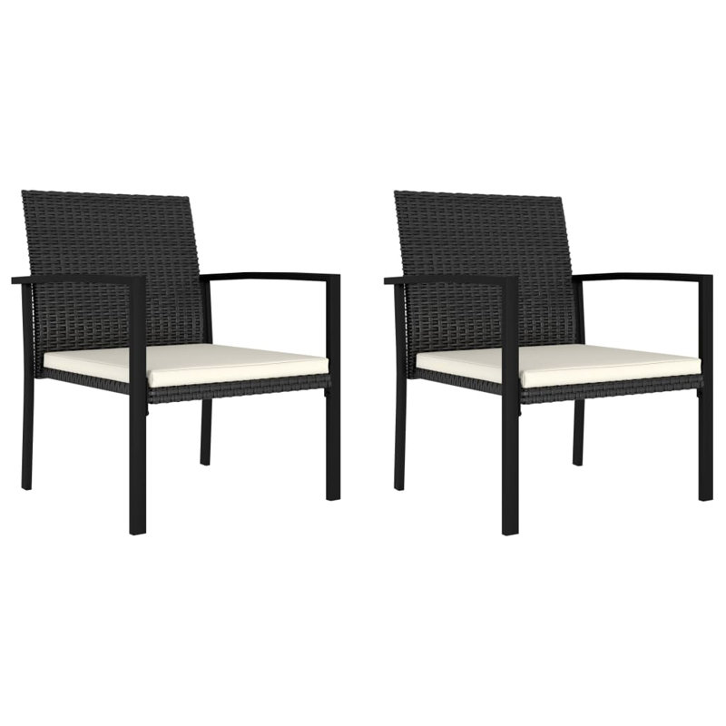 black rattan dining chairs