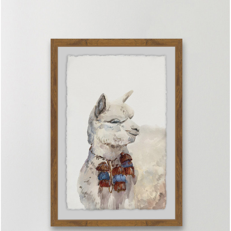Brayden Studio Wink Framed Watercolor Painting Print Wayfair