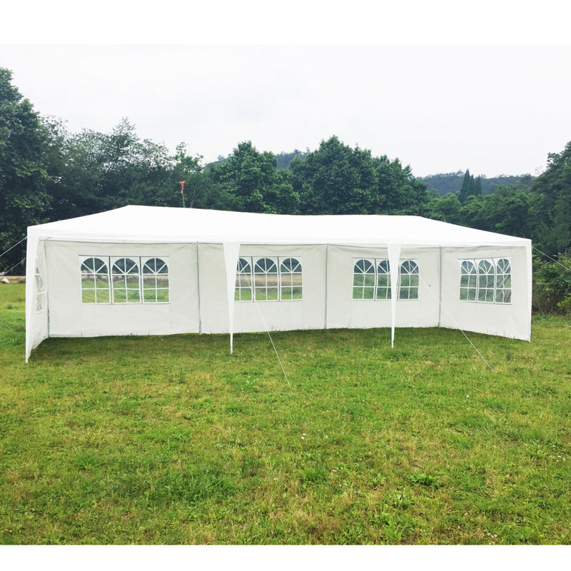 Ubesgoo 29 5 Ft W X 10 Ft D Metal Party Tent Wayfair