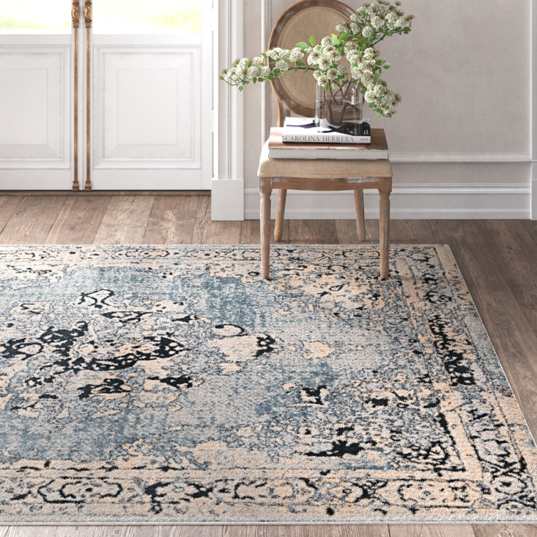 Kelly Clarkson Home Janice Oriental Blue/Cream Area Rug & Reviews Wayfair